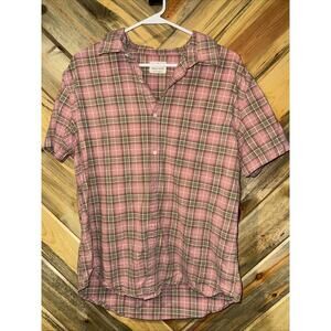 Mutual Weave Mens Flannel Shirt Size Medium Button Up Long Sleeve Plaid